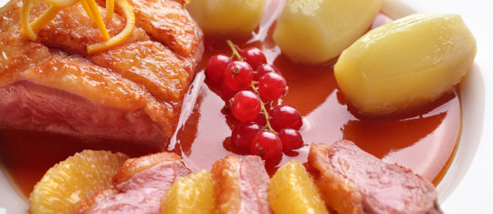 Magret de canard à l’orange